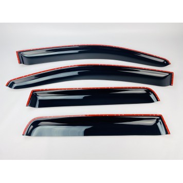 Дефлекторы окон Mitsubishi Outlander XL 2007-2012 накладные (DEFL) Q2-1